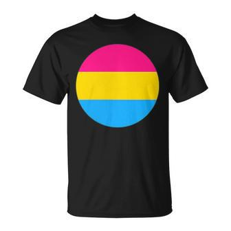 Subtle Pansexual Pride Flag Discreet Lgbtq Minimalist Pan Unisex T-Shirt | Mazezy