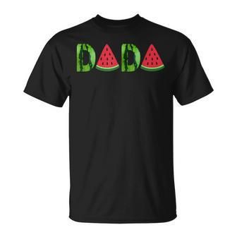 Summer Dad Dada Watermelon One In A Melon Party Dad Daddy Unisex T-Shirt | Mazezy