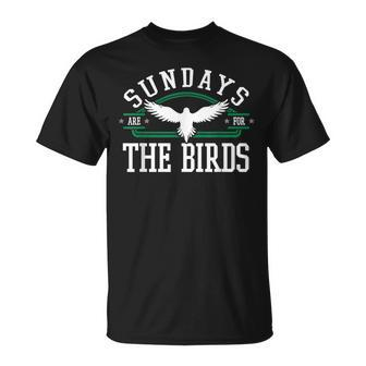 Sundays Are For The Birds Ornithologist Aves Lover Gift Idea Gifts For Bird Lovers Funny Gifts Unisex T-Shirt | Mazezy