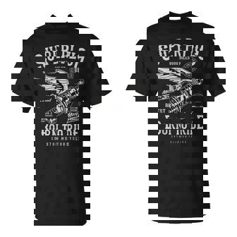 Super Spark Plug Vintage Motorcycle Born To Ride Unisex T-Shirt | Mazezy