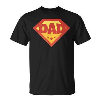Superhero Dad Fathers Day Dad Humor 90S Retro  90S Vintage Designs Funny Gifts Unisex T-Shirt