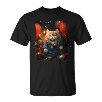 Suphalak Cat 4Th Of July Fireworks Star-Shaped Pillow T-Shirt | Mazezy