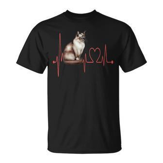 Suphalak Cat Heartbeat Ekg I Love My Suphalak Cat T-Shirt | Mazezy