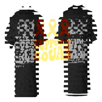 Support Team Squad Ribbon Appendix Cancer Awareness Month T-Shirt | Mazezy