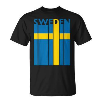 Sweden Vintage Sweden Flag Swedish Flag T-Shirt | Mazezy