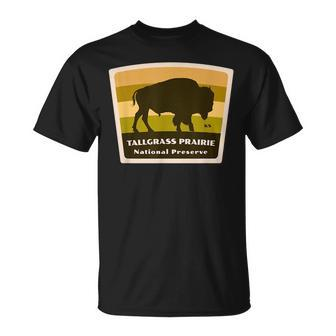 Tallgrass Prairie National Preserve Kansas Bison Herd Unisex T-Shirt | Mazezy