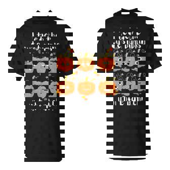 I Teach The Cutest Pumpkins In The Patch My Pumpkin Class Pumpkin T-Shirt | Mazezy