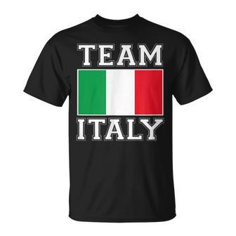 Team Italy Print Italian National Country Flag Italy Unisex T-Shirt | Mazezy
