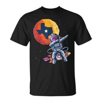 Texas 1965 Houston City Space Dabbing Astronaut Unisex T-Shirt - Monsterry