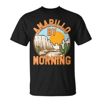 Texas Cactus Amarillo By Morning Cowgirl Rodeo Horse Girl Gift For Womens Unisex T-Shirt | Mazezy