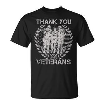 Thank You For Your Service Veteran Memorial Day Military T-Shirt - Seseable