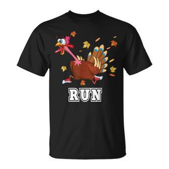 Thanksgiving Costume Turkey Run Running Turkey Trot T-Shirt - Thegiftio UK
