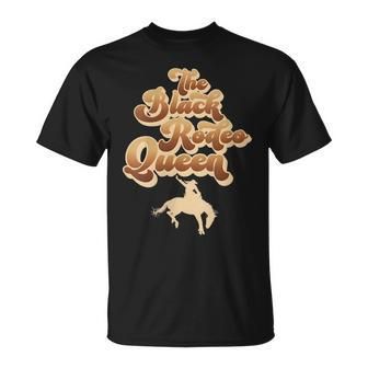 The Black Rodeo Queen African American Southern Cowgirl Gift For Womens Unisex T-Shirt | Mazezy