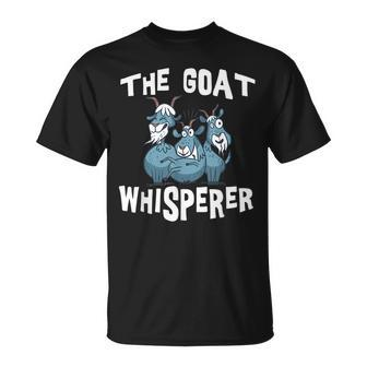 The Goat Whisperer Funny Goat Lover Farmer Gift Gifts For Goat Lovers Funny Gifts Unisex T-Shirt | Mazezy