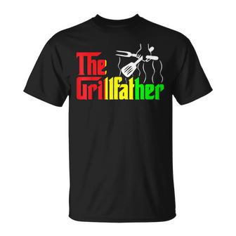 The Grill-Father Junenth Funny Bbq Chef African American Unisex T-Shirt | Mazezy
