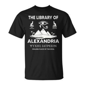 The Library Of Alexandria - Ancient Egyptian Library Unisex T-Shirt | Mazezy