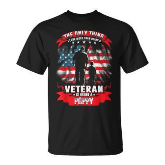 The Only Thing I Love More Than Being A Veteran Poppy Gift Gift For Mens Unisex T-Shirt | Mazezy CA