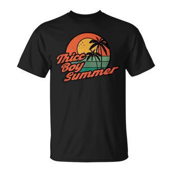 Thicc Boy Summer Funny Retro Vintage Design Summer Funny Gifts Unisex T-Shirt | Mazezy