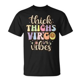 Thick Thighs Virgo Vibes August September Birthday Virgo T-Shirt | Mazezy CA