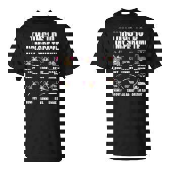 Things I Do In My Spare Time Bunnies Rabbit Gifts For Rabbit Lovers Funny Gifts Unisex T-Shirt | Mazezy