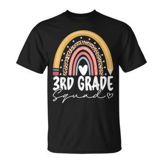 Third Grade Squad 3Rd Grade Team Retro First Day Of School 3Rd Grade Funny Gifts Unisex T-Shirt | Mazezy