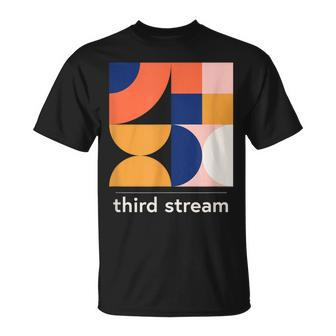 Third Stream Vintage Jazz Music Band Minimal T-Shirt | Mazezy