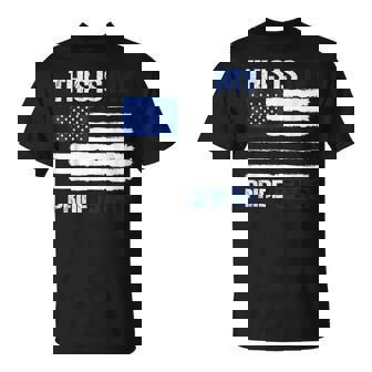 This Is My Pride Flag United States Usa Flag 4Th Of July Pride Month Funny Designs Funny Gifts Unisex T-Shirt | Mazezy