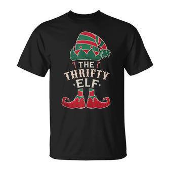 The Thrifty Elf Cute Ugly Christmas Sweater Family T-Shirt - Monsterry