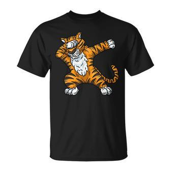 Tiger Dabbing Tiger Animal Tiger Lover Tiger T-Shirt - Seseable