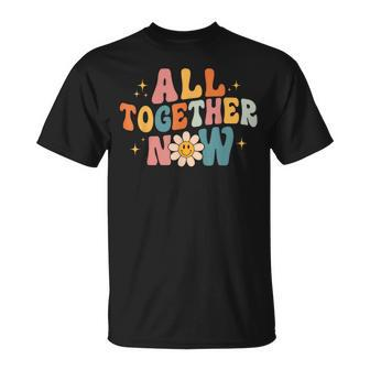 All Together Now Summer Reading Program 2023 Groovy T-shirt - Thegiftio UK