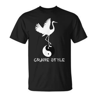Top China White Crane Martial Arts Kung Fu Style T-Shirt | Mazezy