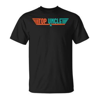 Top Uncle Worlds Best Uncle Vintage 80S 1980S Fathers Day Unisex T-Shirt | Mazezy UK