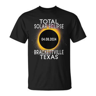 Total Solar Eclipse 2024 Brackettville Texas Totality Path T-Shirt | Mazezy