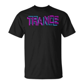 Trance With Uplifting Trance Vaporwave Glitch Remix Ed T-Shirt | Mazezy