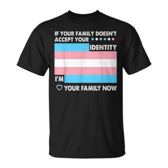 Transgender Support Funny Trans Dad Mom Lgbt Ally Pride Flag  Gift For Women Unisex T-Shirt