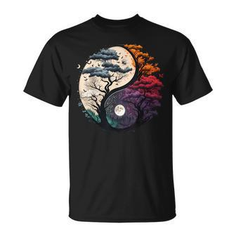 Tree Of Life Yin Yang Unisex T-Shirt - Monsterry CA