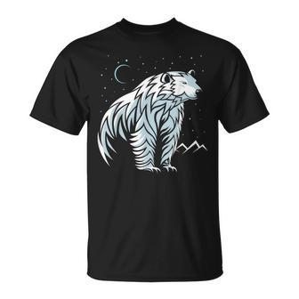 Tribal Polar Bear Tattoo Style T-Shirt | Mazezy