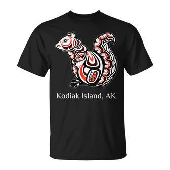 Tribal Squirrel Kodiak Island Alaska Pnw Native American T-Shirt | Mazezy