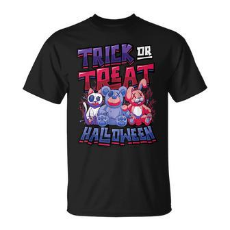 Trick Or Treat Halloween Unisex T-Shirt | Mazezy
