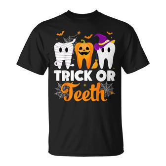 Trick Or Th Halloween Costumes Dental Assistant Dentist T-Shirt - Monsterry UK
