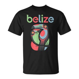 Tropical Summer Toucan Bird Colorful Belize Souvenir Unisex T-Shirt - Monsterry AU