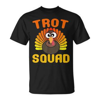 Trot Squad Turkey Face Thanksgiving Idea T-Shirt | Mazezy