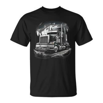 Truck Driver 18 Wheeler Trucker Gift Unisex T-Shirt - Monsterry
