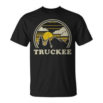 Truckee California Ca T Vintage Hiking Mountains T-Shirt | Mazezy