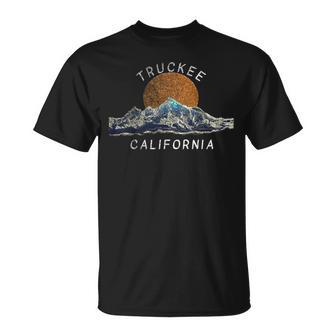 Truckee California Mountain Scene T-Shirt | Mazezy