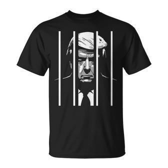 Trump Behind Bars Anti-Trump T-Shirt - Seseable
