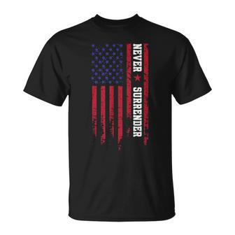 Trump Never Surrender 2024 Support Trump T-Shirt - Seseable