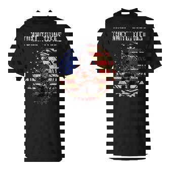 Tunnel To Towers America Flag Inserts T-Shirt - Thegiftio