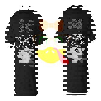 Turkey Face Eyelashes Leopard Glasses Thanksgiving T-Shirt | Mazezy