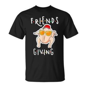 Turkey Friends Giving Happy Friendsgiving Thanksgiving T-Shirt | Mazezy